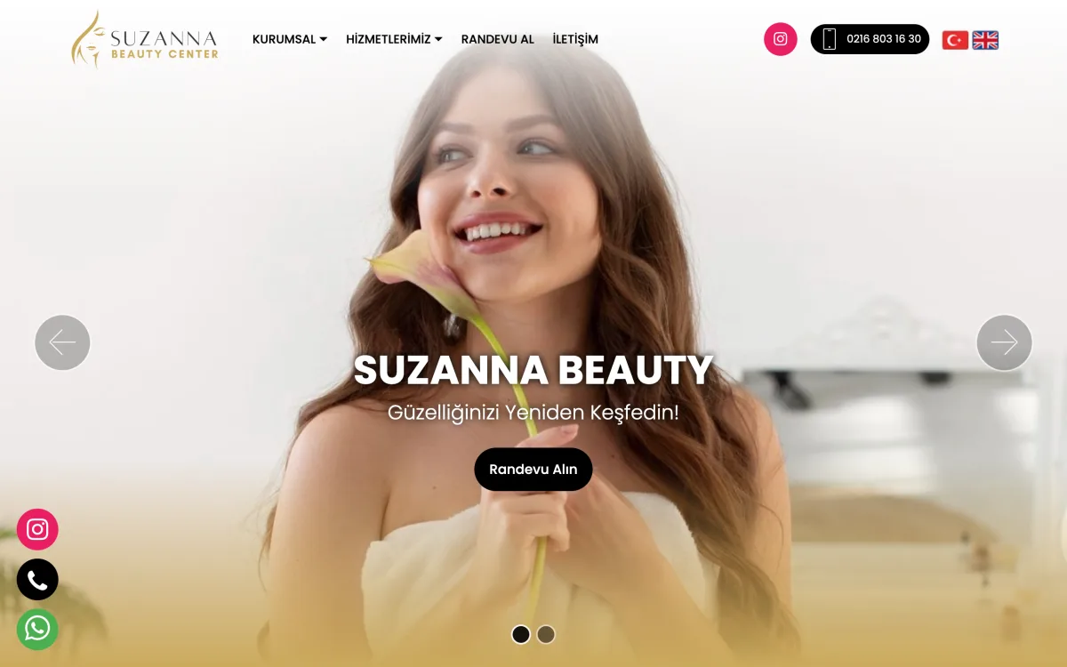Suzanna Beauty web sitesi referansı