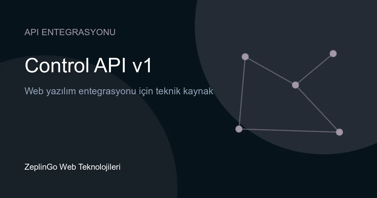 Control API v1 ile Ably platform yönetimi