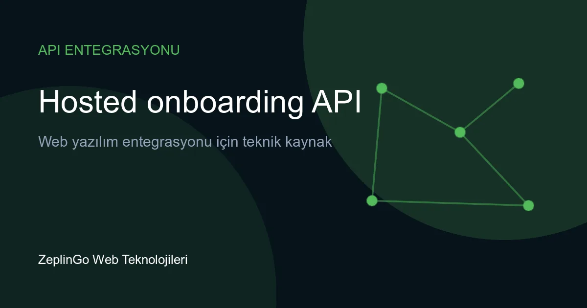 Adyen Hosted onboarding API entegrasyonu