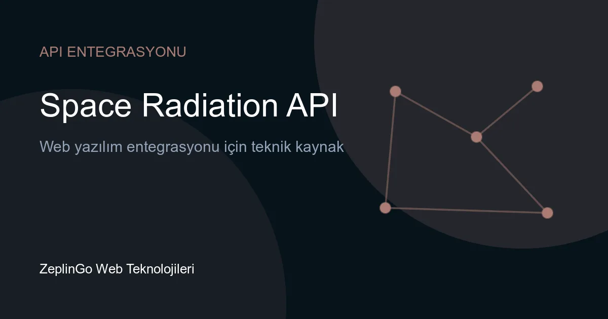 Space Radiation API ile uzay radyasyonu analizi görseli