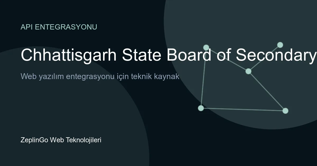 CGBSE API entegrasyonu ile dijital marksheet erişimi