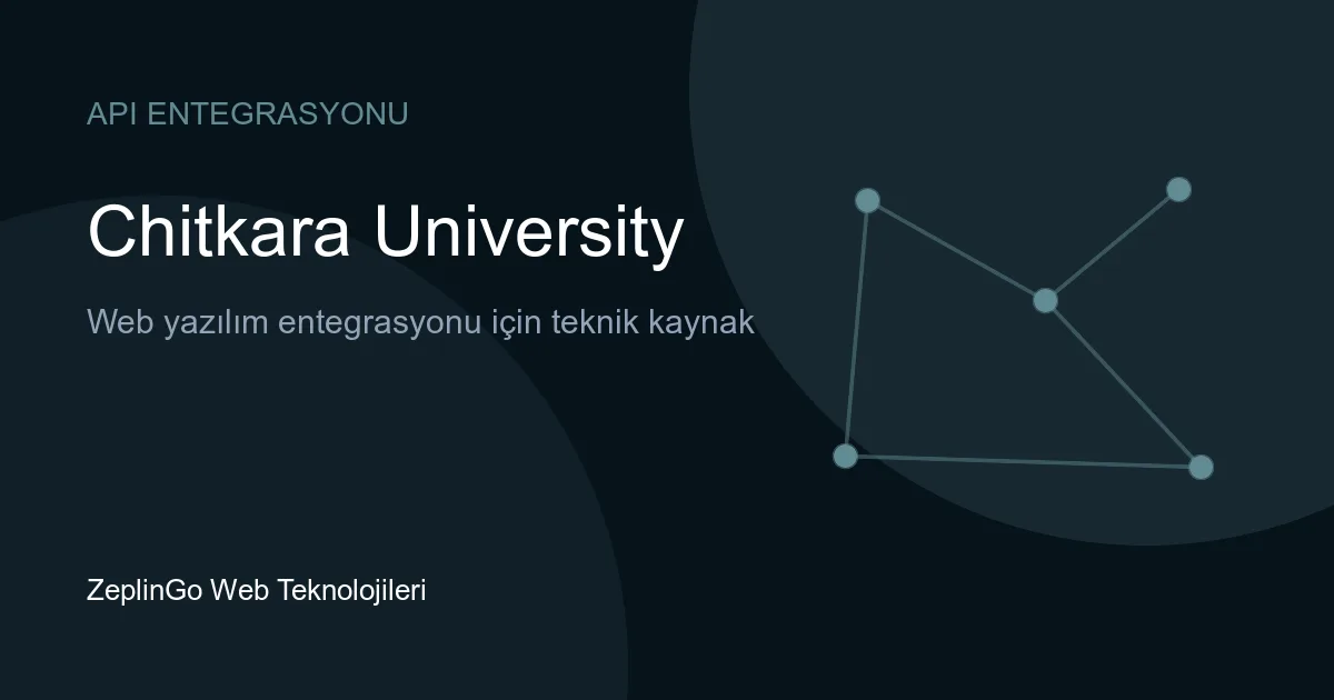 Chitkara Üniversitesi API entegrasyonu ile dijital sertifika dağıtımı