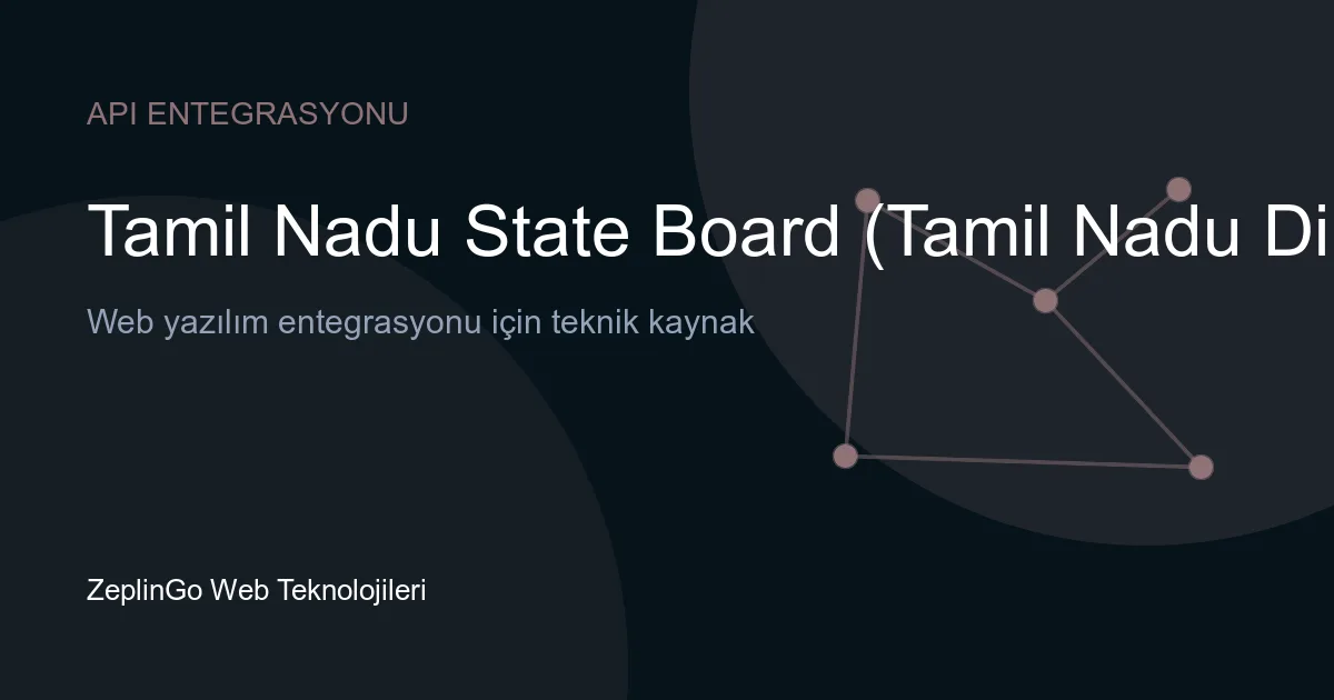 Tamil Nadu Devlet Kurulu API entegrasyonu ile DigiLocker üzerinden mark sertifikalarının çekilmesi