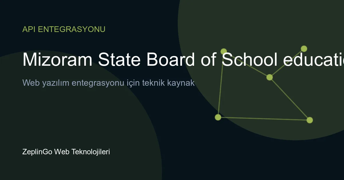 Mizoram Eyalet Okul Eğitim Kurulu DigiLocker API entegrasyonu