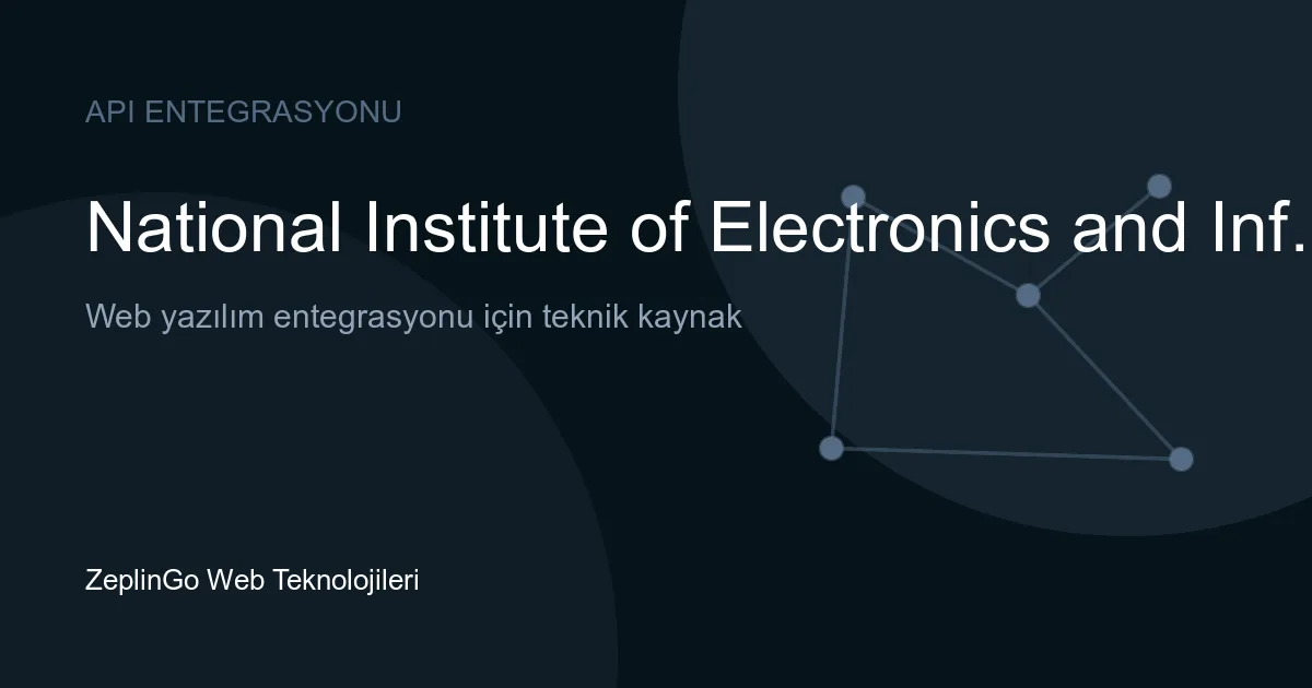 NIELIT API entegrasyonu ile dijital sertifika doğrulama