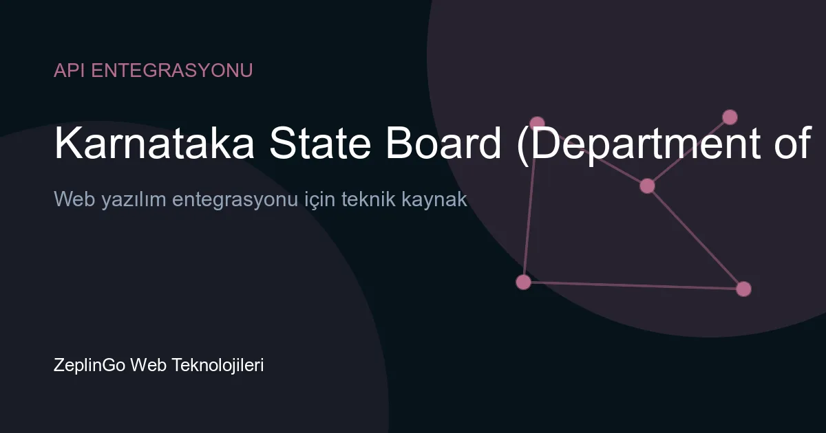 Karnataka State Board PUE Kar API entegrasyonu ile II PUC marksheet doğrulama