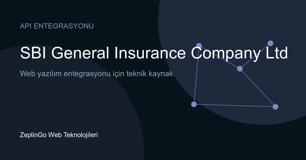 SBI General Insurance API entegrasyonu ile poliçelerin DigiLocker'a aktarılması