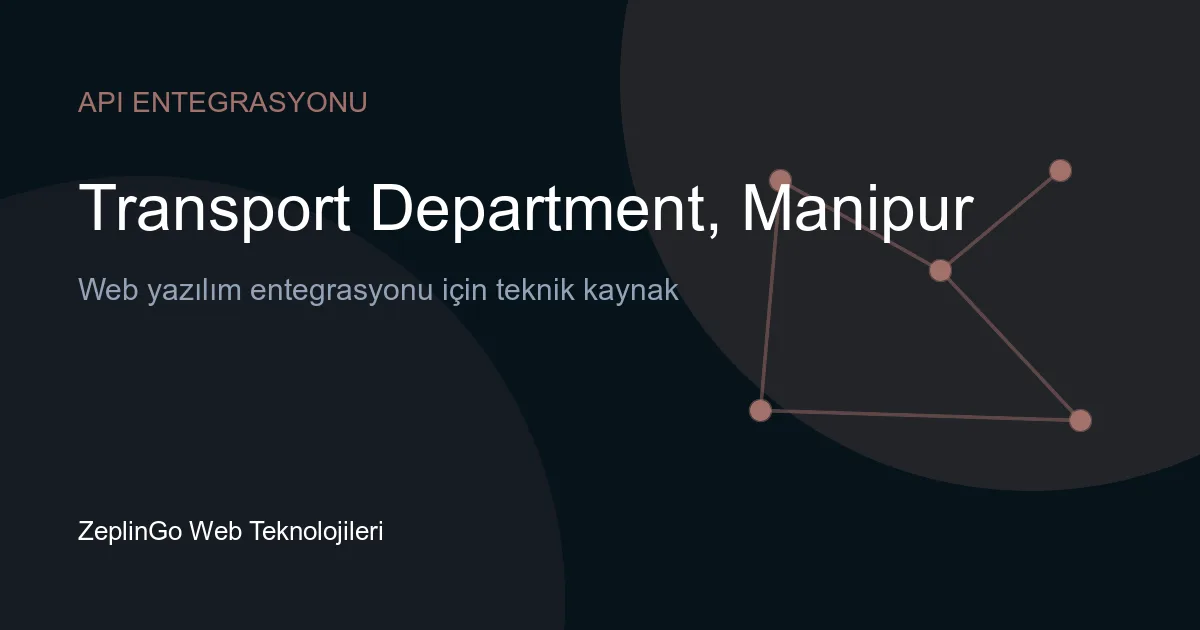 Transport Department, Manipur API entegrasyonu ile DigiLocker üzerinden sürücü belgesi ve araç tescil belgesi sorgulama