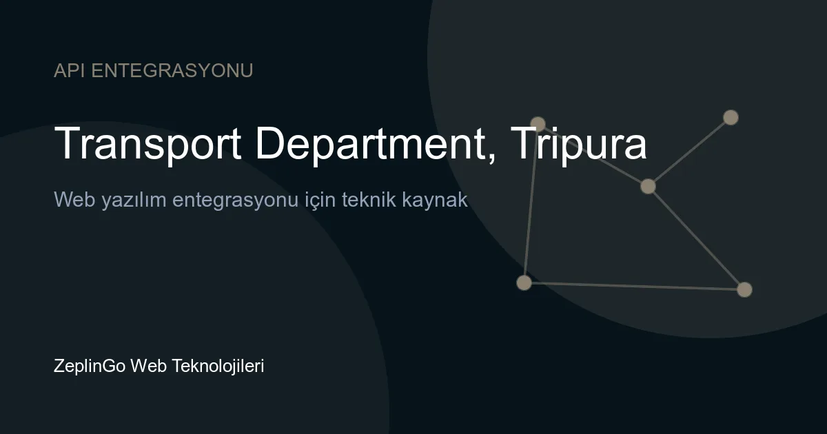 Transport Department, Tripura API entegrasyonu ile dijital belge doğrulama