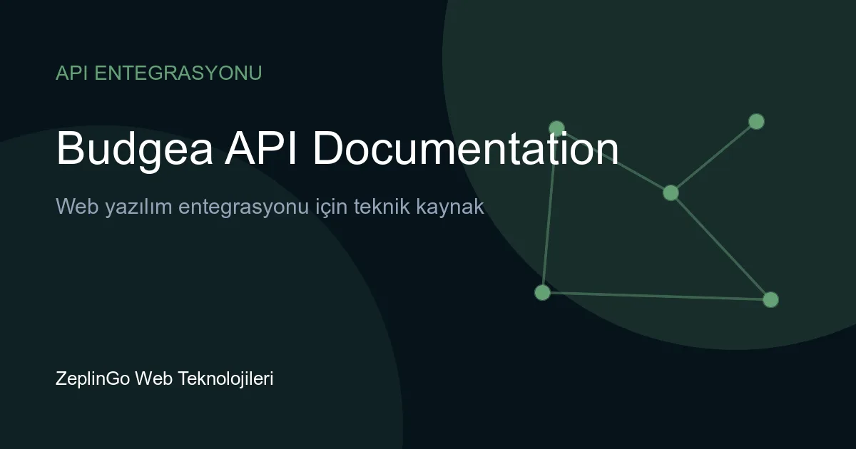 Budgea API dokümantasyonu ve finansal veri entegrasyonu