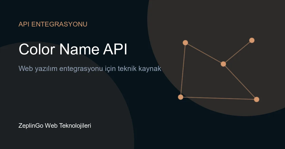 Color Name API ile hex renk kodlarının isimlere dönüştürülmesi