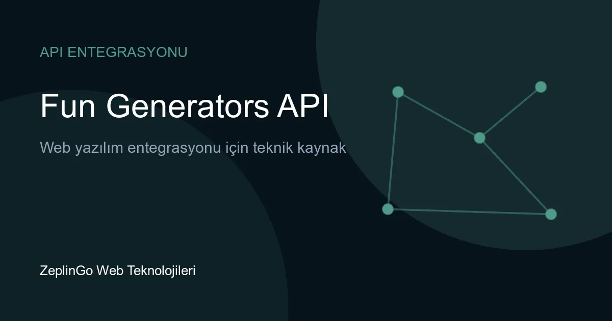 Fun Generators API riddle entegrasyonu