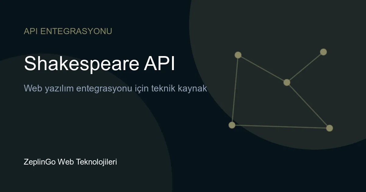 Shakespeare API ile İngilizce metinleri Shakespeare tarzına çevirme örneği