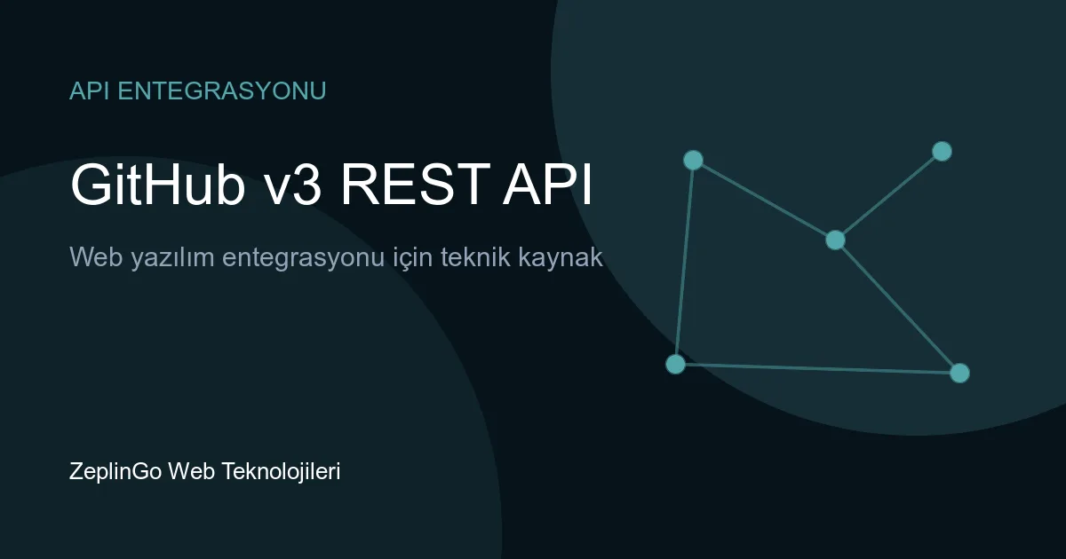 GitHub v3 REST API entegrasyonu ile web projesi geliştirme