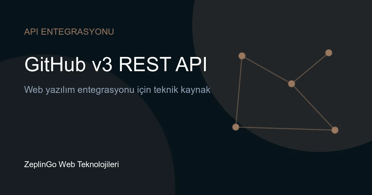 GitHub v3 REST API entegrasyonu ve yazılım geliştirme süreci