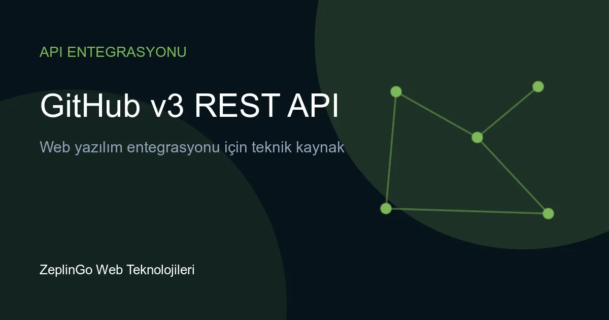 GitHub v3 REST API entegrasyonu ile kod yönetimi