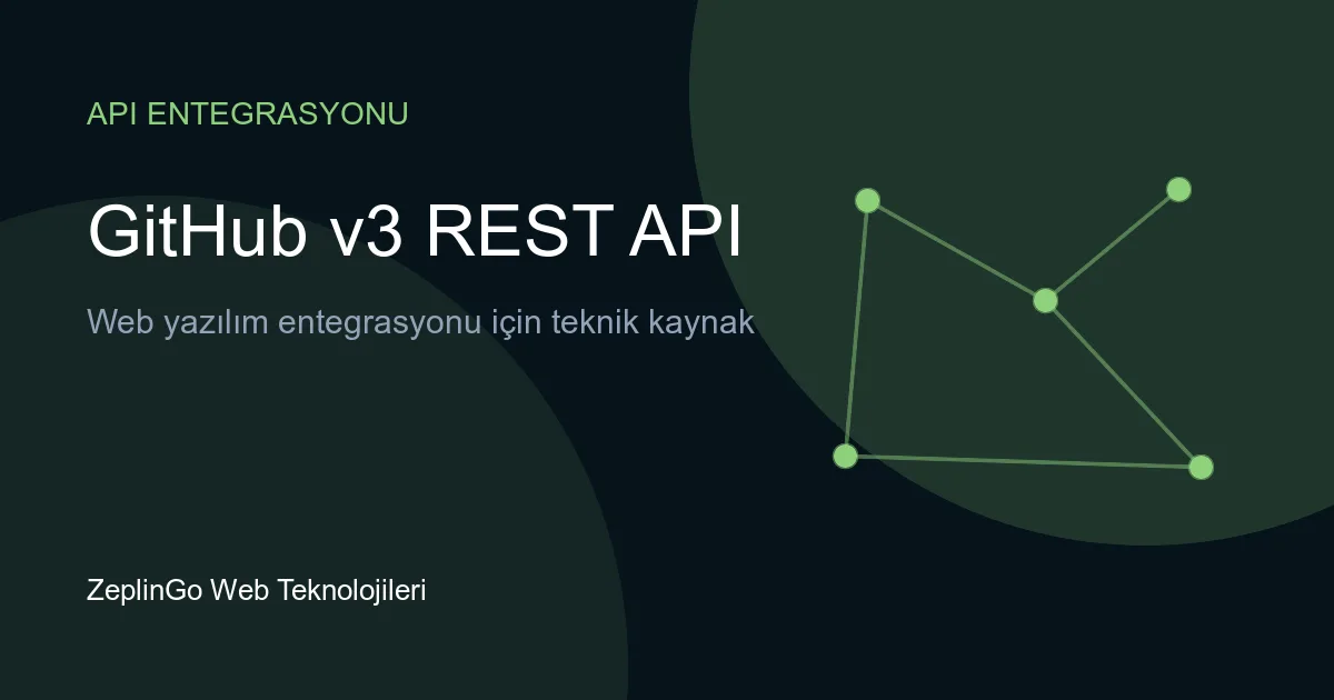GitHub v3 REST API entegrasyonu ile web projesi geliştirme