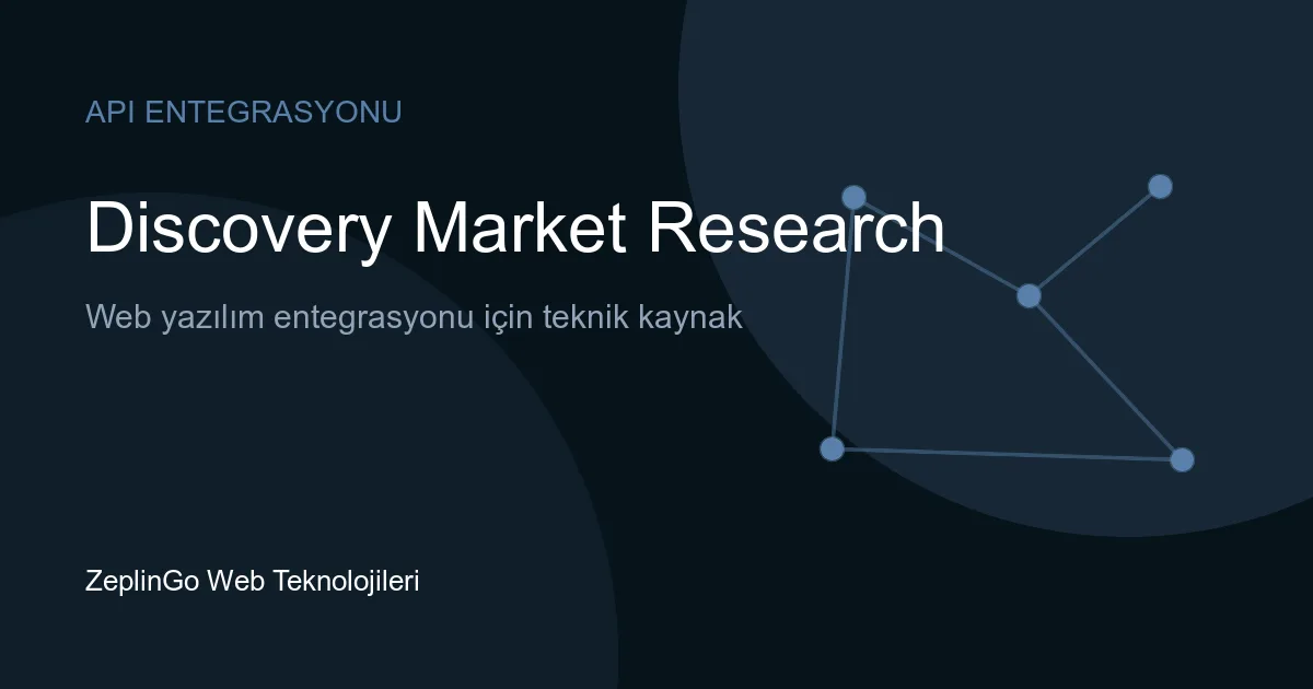 Discovery Market Research API ile GSA OASIS satıcı verileri analizi