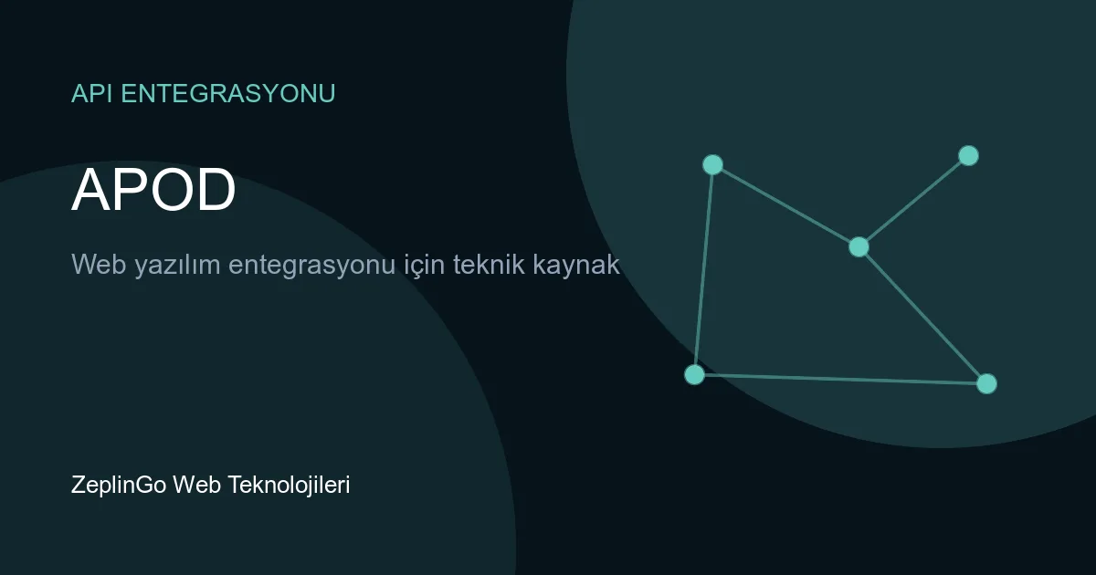 NASA APOD API ile günlük astronomi görseli entegrasyonu