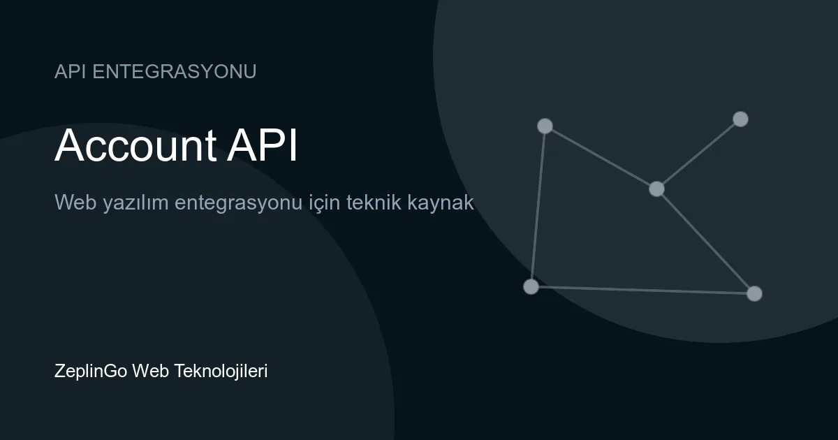 Vonage Account API ile hesap yönetimi