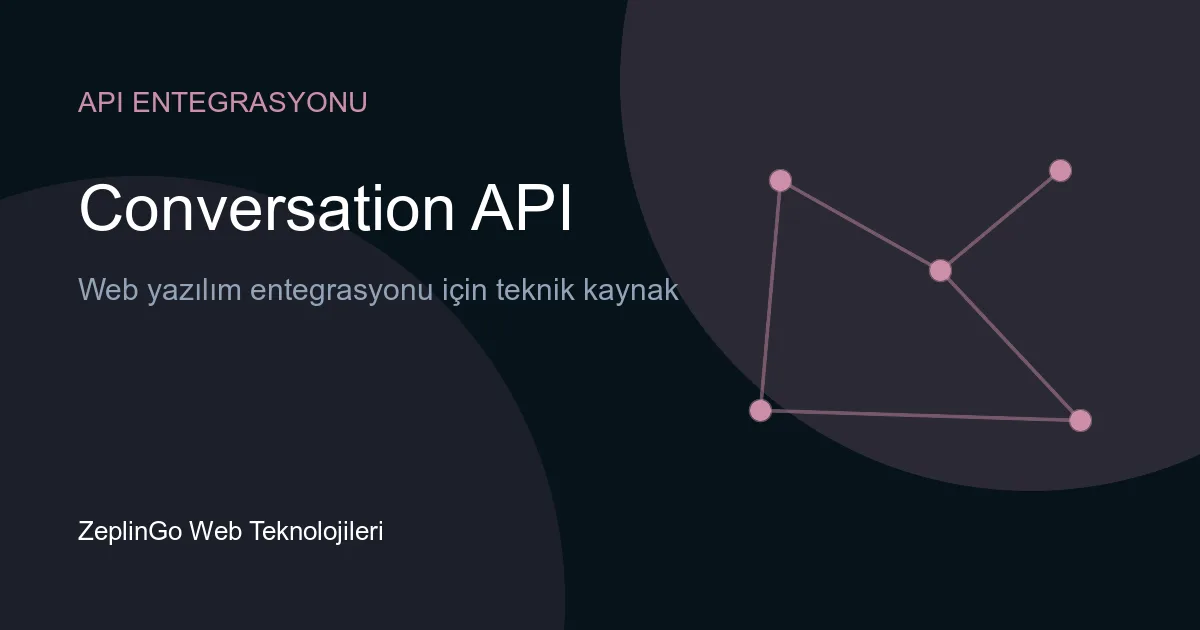 Conversation API ile çok kanallı iletişim akışı diyagramı