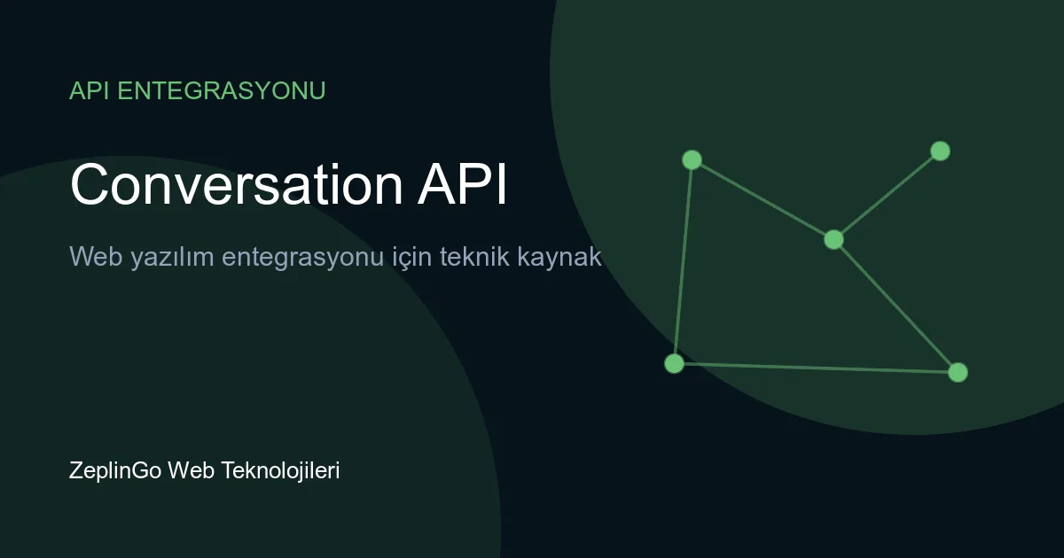 Conversation API ile çok kanallı iletişim akışını gösteren diyagram
