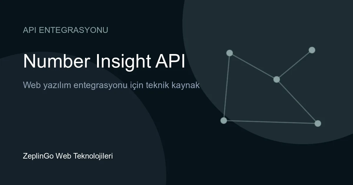 Number Insight API ile telefon numarası doğrulama akışını gösteren diyagram