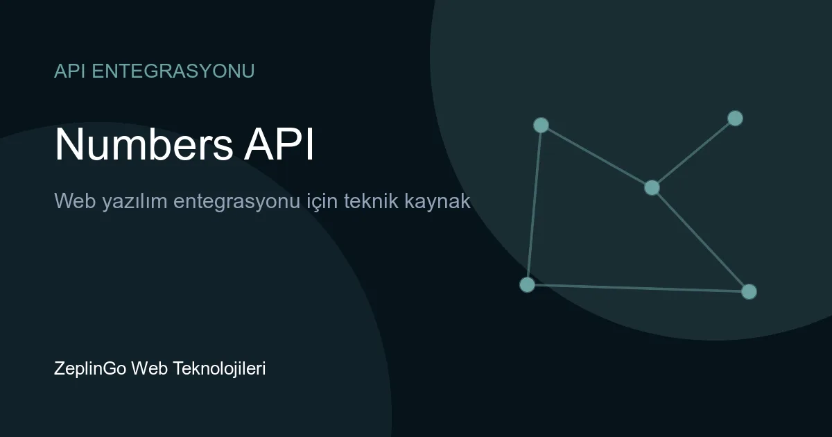 Numbers API ile Vonage sanal numara yönetimi