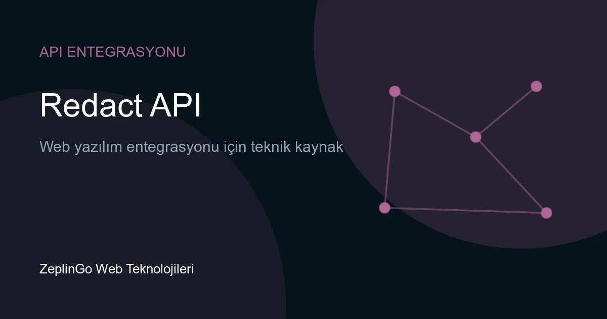 Redact API ile veri gizliliği ve anonimleştirme kavramsal görsel