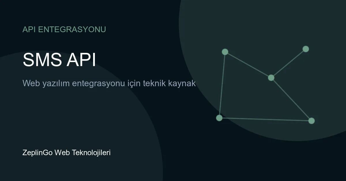 SMS API entegrasyonu ile ilgili görsel