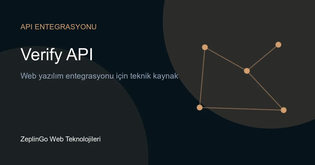 Verify API ile iki faktörlü kimlik doğrulama akışı