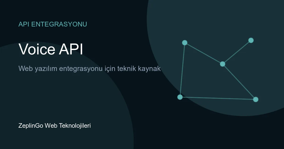 Nexmo Voice API entegrasyonu ile sesli arama yönetimi