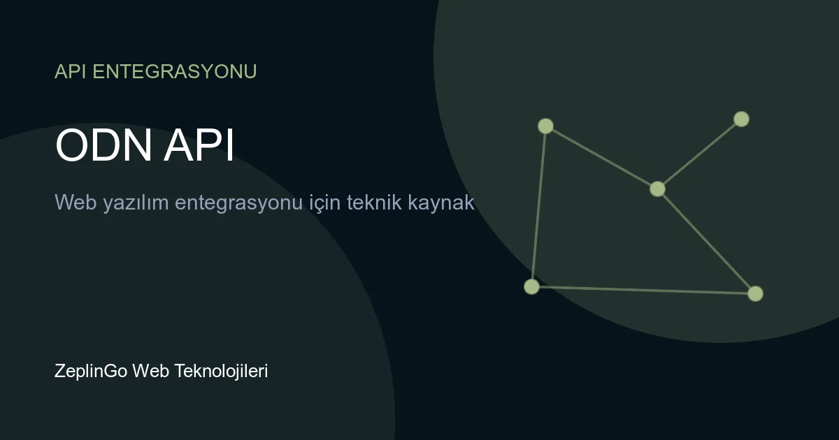 ODN API ile açık veri entegrasyonu ve coğrafi karşılaştırma görseli
