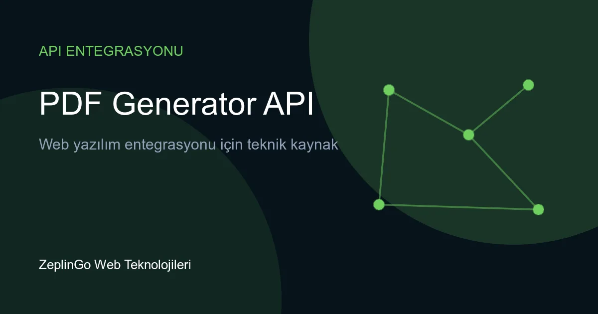 PDF Generator API ile oluşturulmuş dinamik PDF belgesi örneği