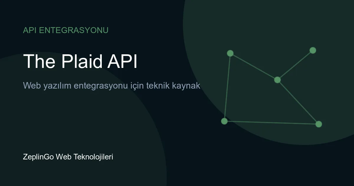 Plaid API entegrasyonu ile finansal veri akışı