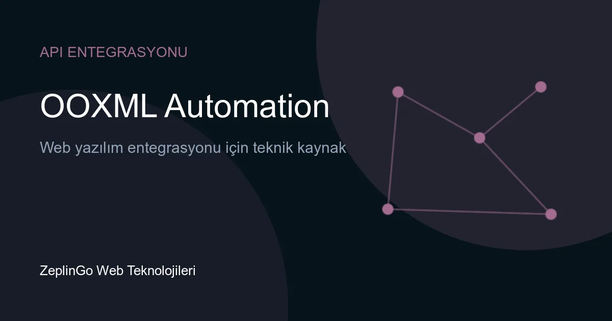 OOXML Automation API ile Excel ve PowerPoint dönüşümü