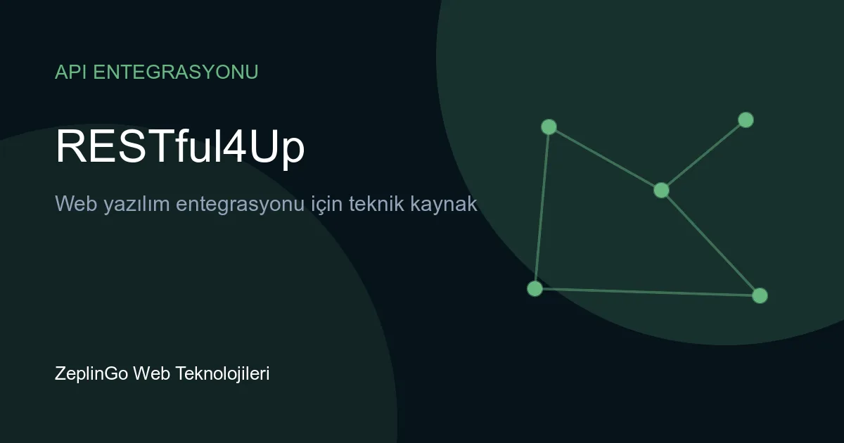 RESTful4Up API entegrasyonu ve yazılım geliştirme süreci
