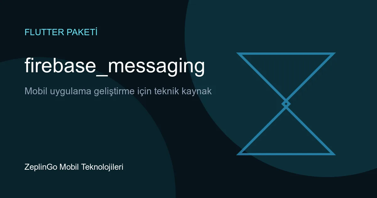 firebase_messaging Flutter paketi logosu