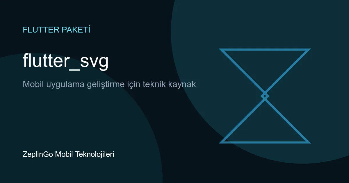 flutter_svg kütüphanesi, Flutter uygulamalarında SVG dosyalarını çizme ve görüntüleme imkanı sunar.