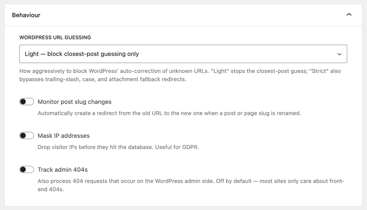 404 to 301 – Redirect Manager, 404 Error Logs & Notifications ekran görüntüsü 1