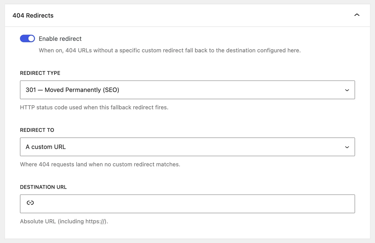 404 to 301 – Redirect Manager, 404 Error Logs & Notifications ekran görüntüsü 2