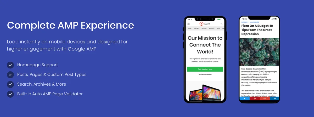 AMP for WP – Accelerated Mobile Pages ekran görüntüsü 1