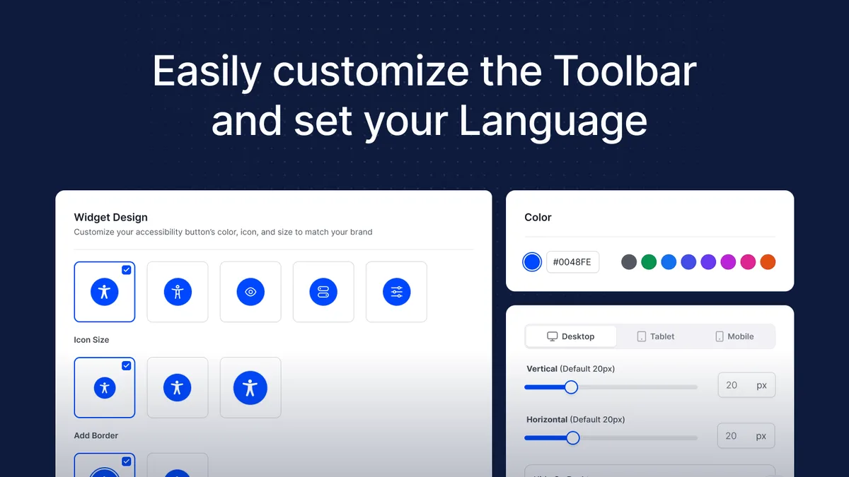 Accessibility Widget by OneTap – Easy One-Click Accessibility Toolbar ekran görüntüsü 2