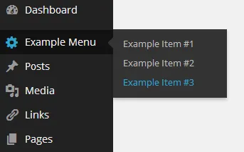 Admin Menu Editor ekran görüntüsü 2