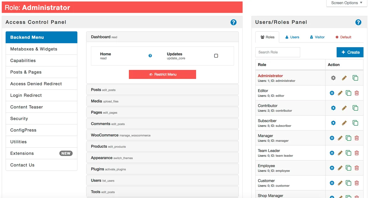 Advanced Access Manager – Access Governance for WordPress ekran görüntüsü 1