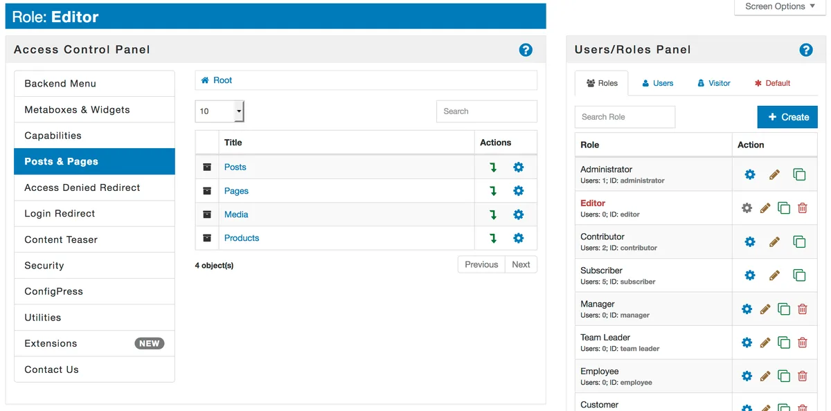 Advanced Access Manager – Access Governance for WordPress ekran görüntüsü 4