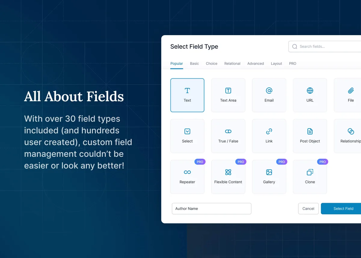 Advanced Custom Fields (ACF®) ekran görüntüsü 3
