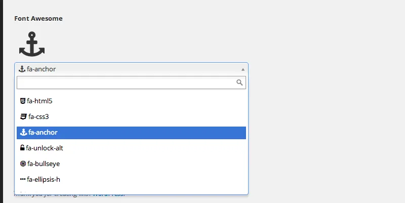 Advanced Custom Fields: Font Awesome Field ekran görüntüsü 2
