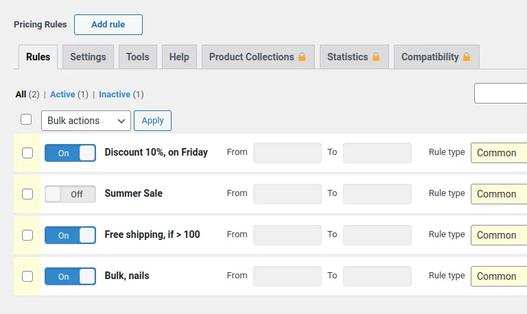 Advanced Dynamic Pricing and Discount Rules for WooCommerce ekran görüntüsü 4