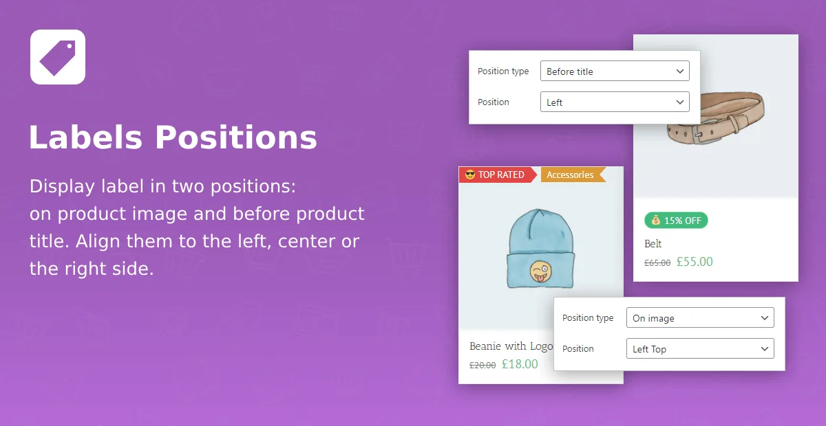 Advanced Woo Labels – Product Labels & Badges for WooCommerce ekran görüntüsü 2
